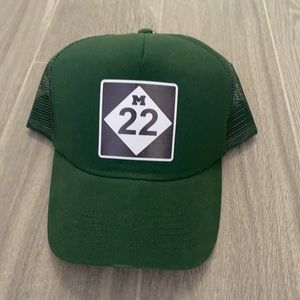 Green M22 Trucker hat